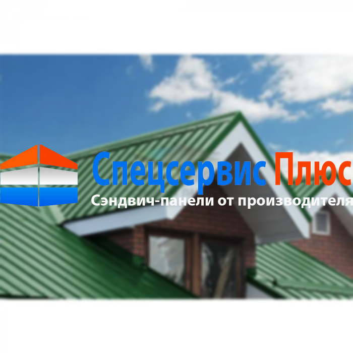 Кровельные сэндвич-панели пенополиизоцианурат, ширина 1000 мм, толщина 100 мм, RAL6002