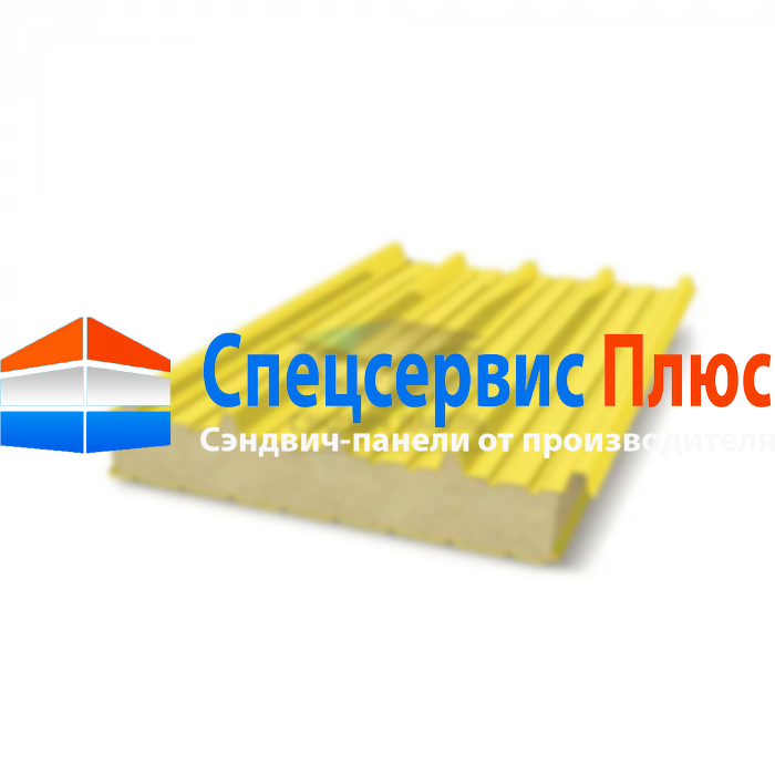 Кровельные сэндвич-панели пенополиизоцианурат, ширина 1200 мм, толщина 120 мм, RAL1018